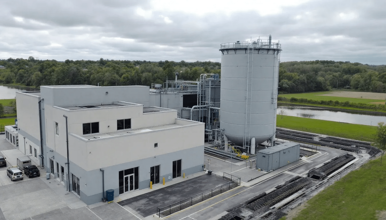 A municipal water treatment facility shown in the image represents the large-scale infrastructure sometimes used alongside a nitrate water filter system to protect drinking water by keeping nitrate levels below the maximum contaminant level. Such facilities help manage groundwater quality when nitrogen from farms, plants, and septic systems enters well water, affecting the oxygen carrying capacity of blood and contributing to risks like blue baby syndrome in most cases. While residential solutions such as a whole house nitrate water filter, whole house nitrate systems, water softener units, and reverse osmosis or full reverse osmosis system setups also offer nitrate removal for houses with hard water, low levels of calcium, sodium, iron, salt, and other types of minerals, municipal tanks and filters provide large-scale control. These systems treat water that may be heated, distilled through distillation, or processed into filtered water to reduce bacteria and contaminants related to weight, nitrogen compounds, and environmental runoff. The facility reflects how heavy use regions rely on engineered filter technology to safeguard water before it reaches the tap.
